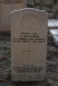 Hong Kong Cemetery - MacLeod, Alexander